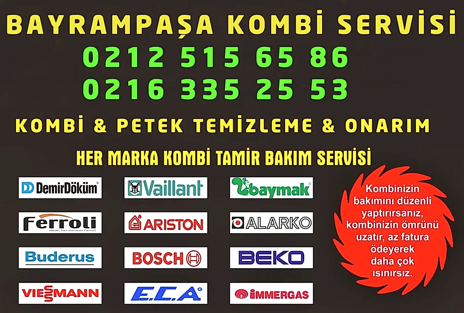 Bayrampaşa Kombi Servisi