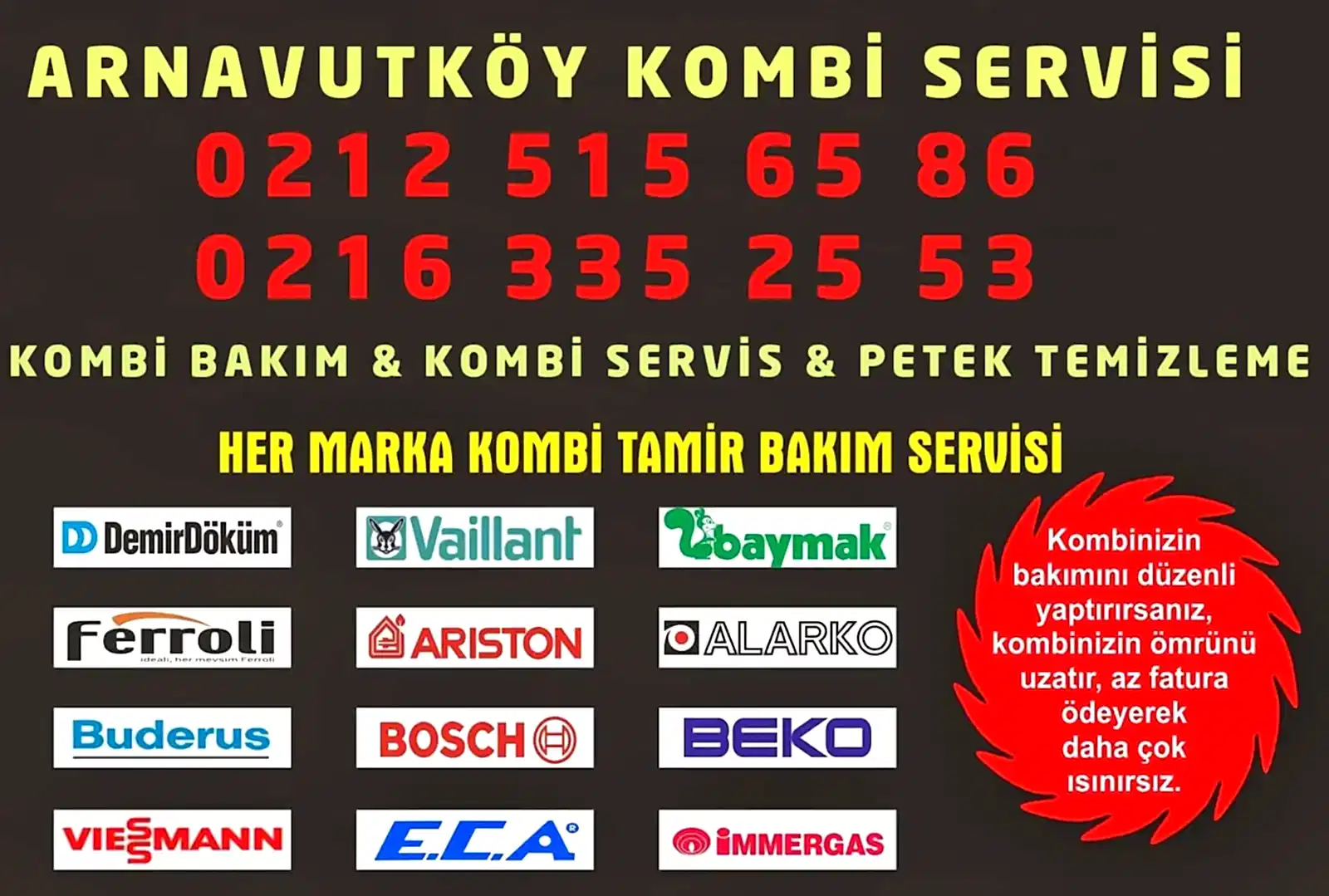 Arnavutköy Kombi Servisi
